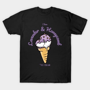 I Love Lavender & Honeycomb Ice Cream T-Shirt